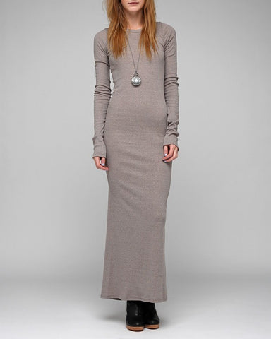 Long Sleeve Ribbed Dress